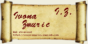 Ivona Žmurić vizit kartica